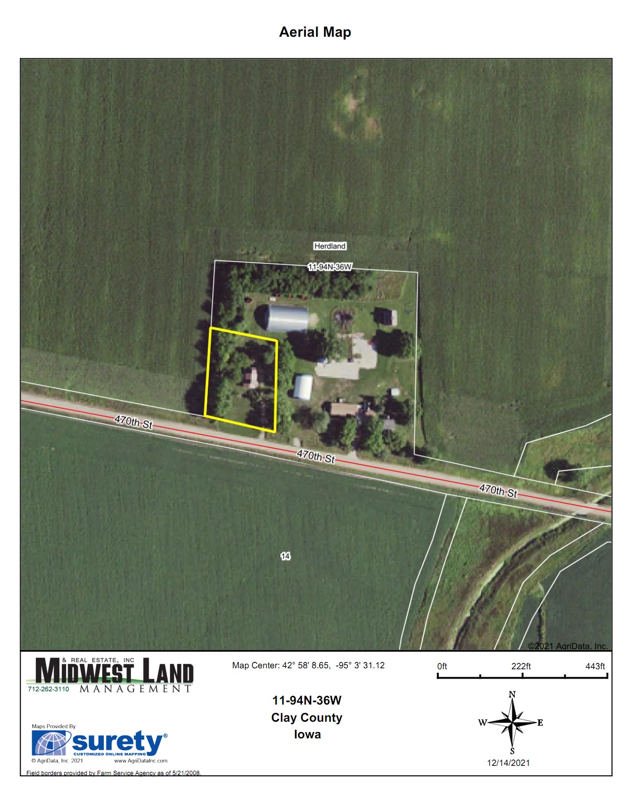 Acreage Clay County Herdland Township Midwest Land Management & Real