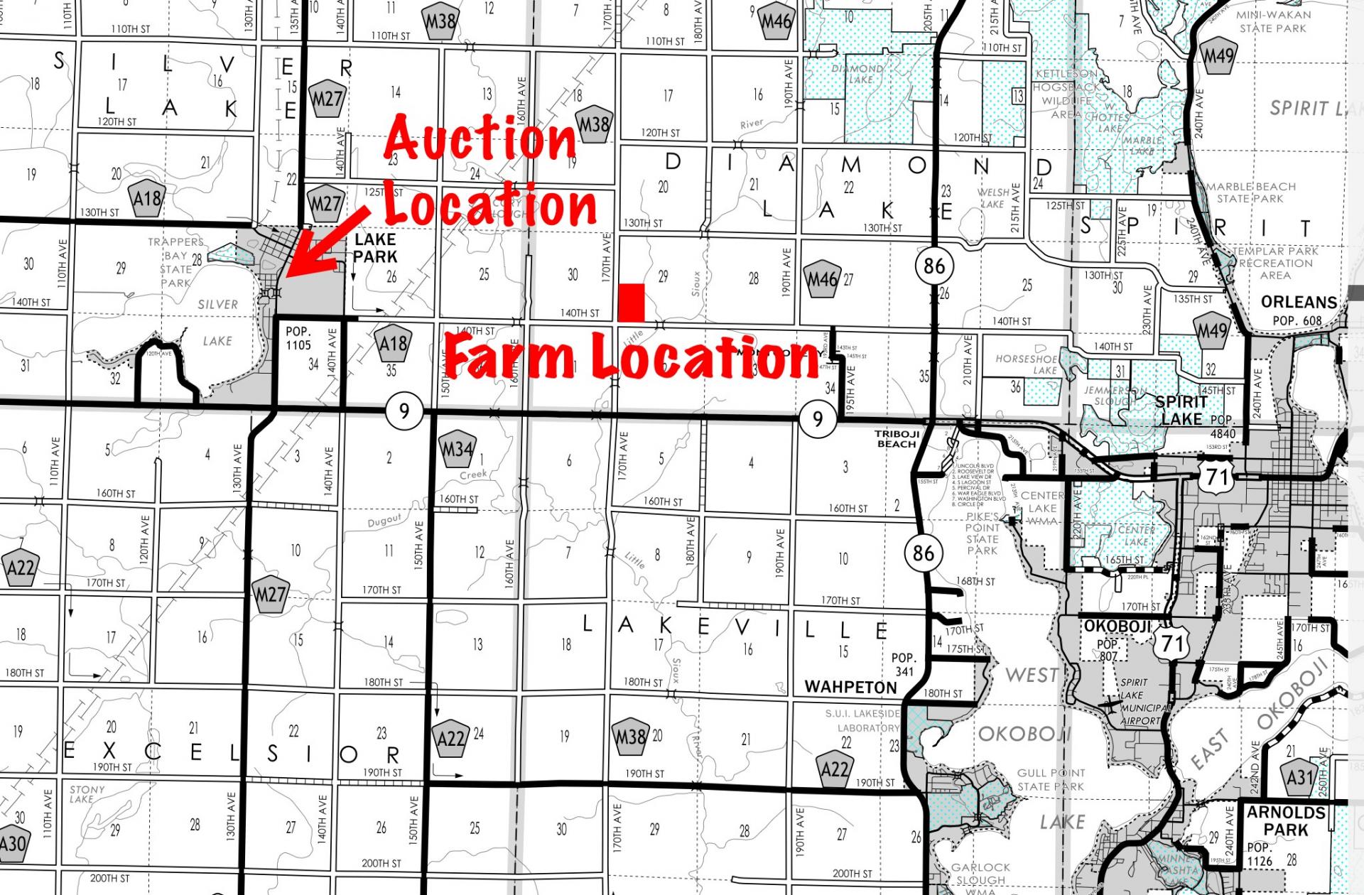 46.08 Surveyed Acres Dickinson County Diamond Lake Township Midwest