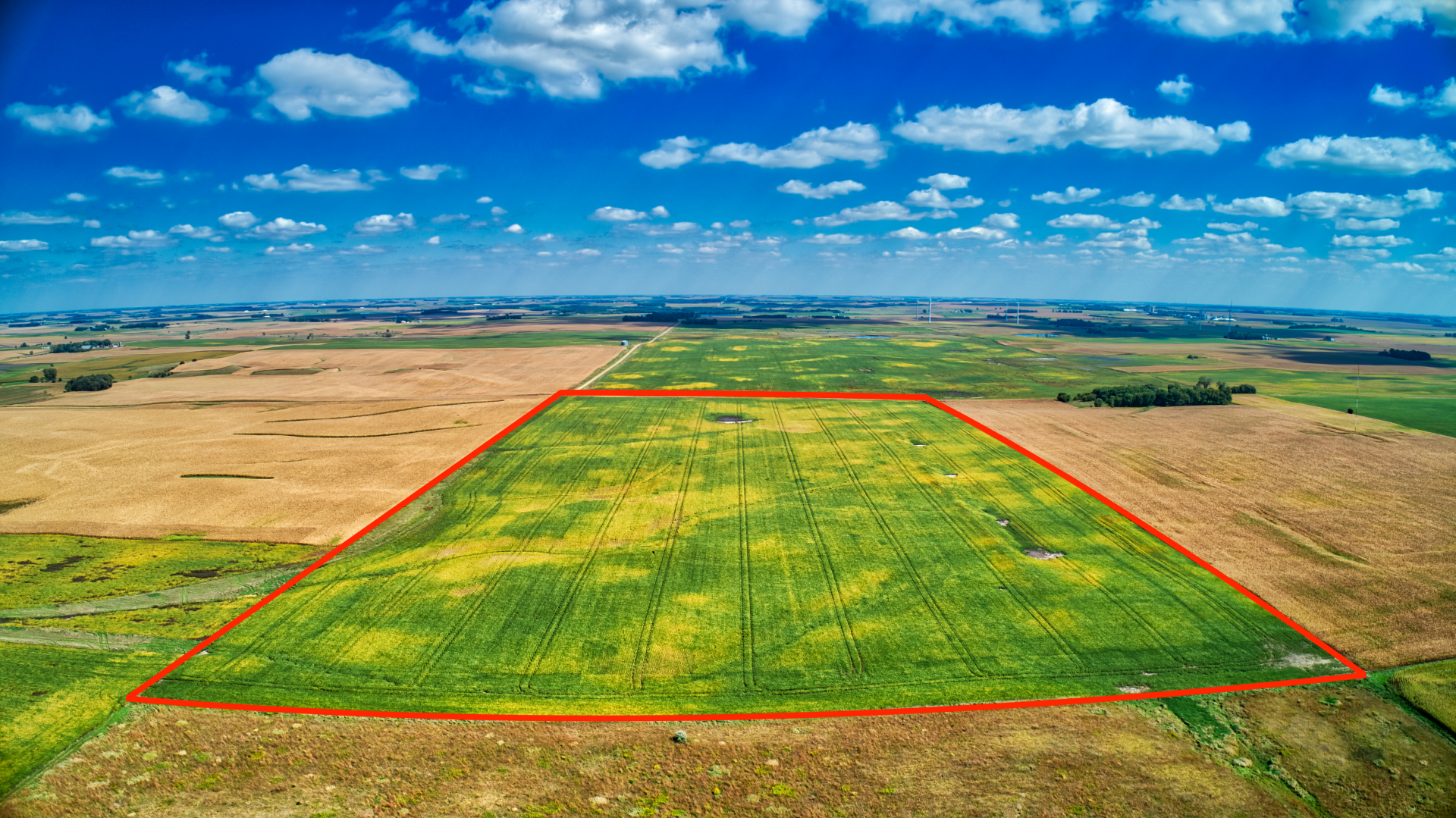 155 Acres m/l 2 Tracts Dickinson County Superior Township Midwest