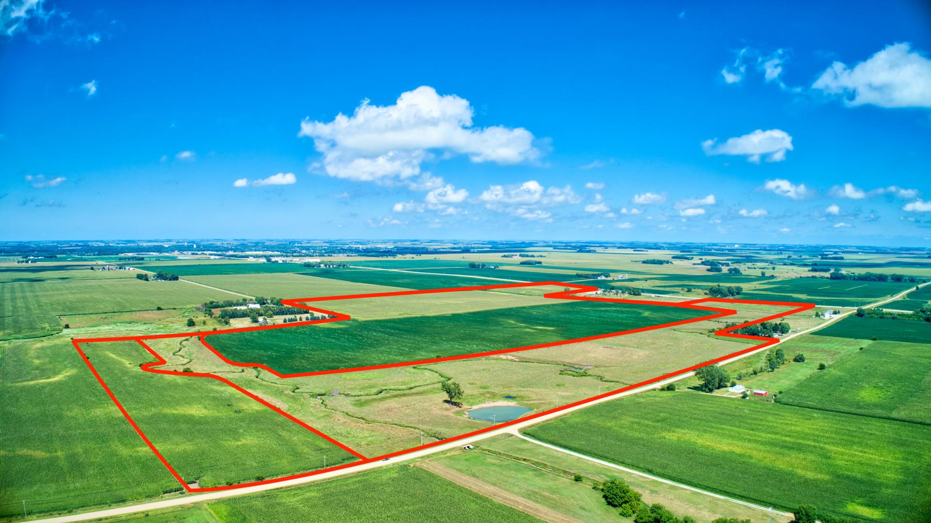 184.62 Surveyed Acres Clay County Riverton Township Midwest Land