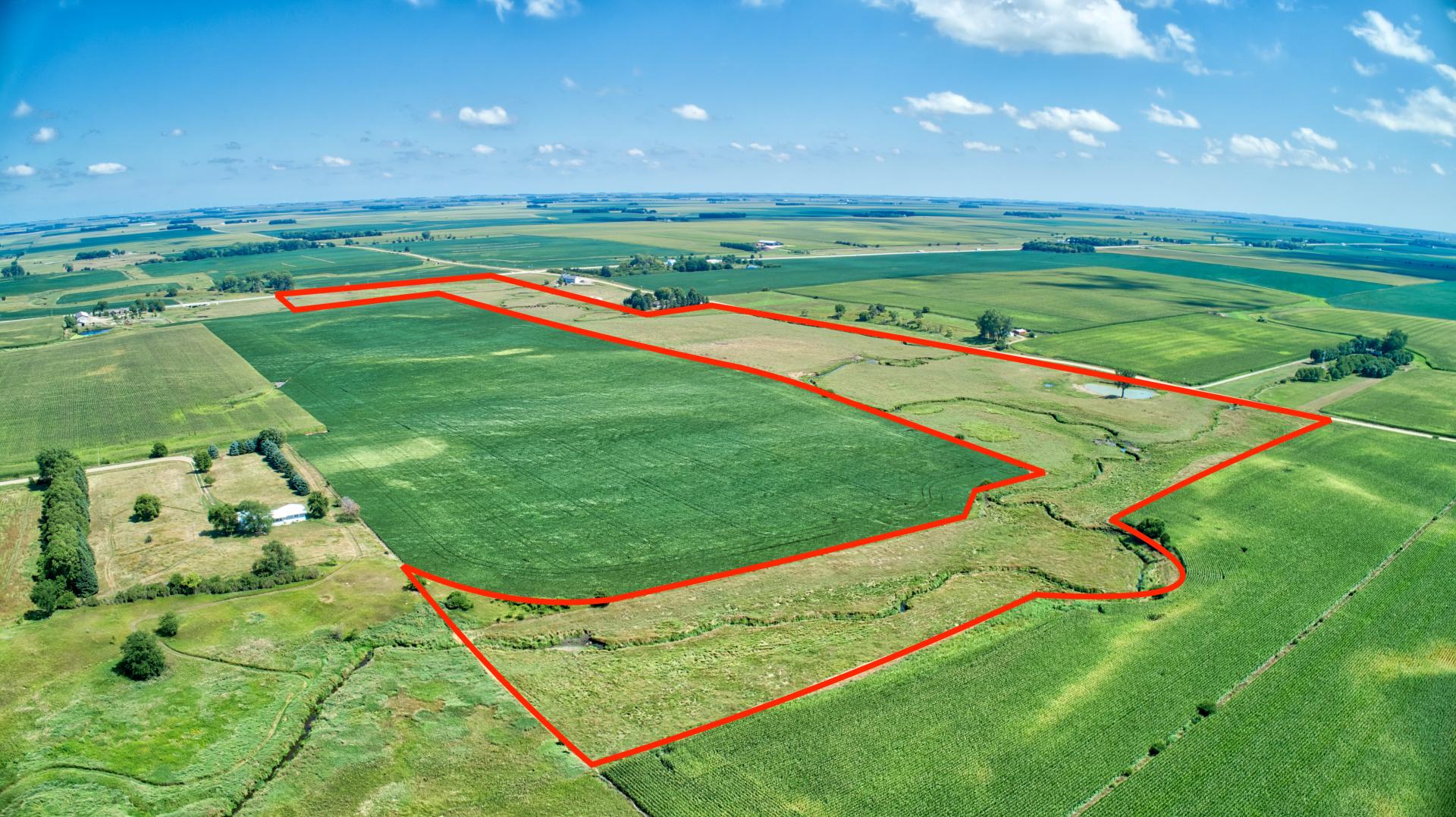 184.62 Surveyed Acres Clay County Riverton Township Midwest Land