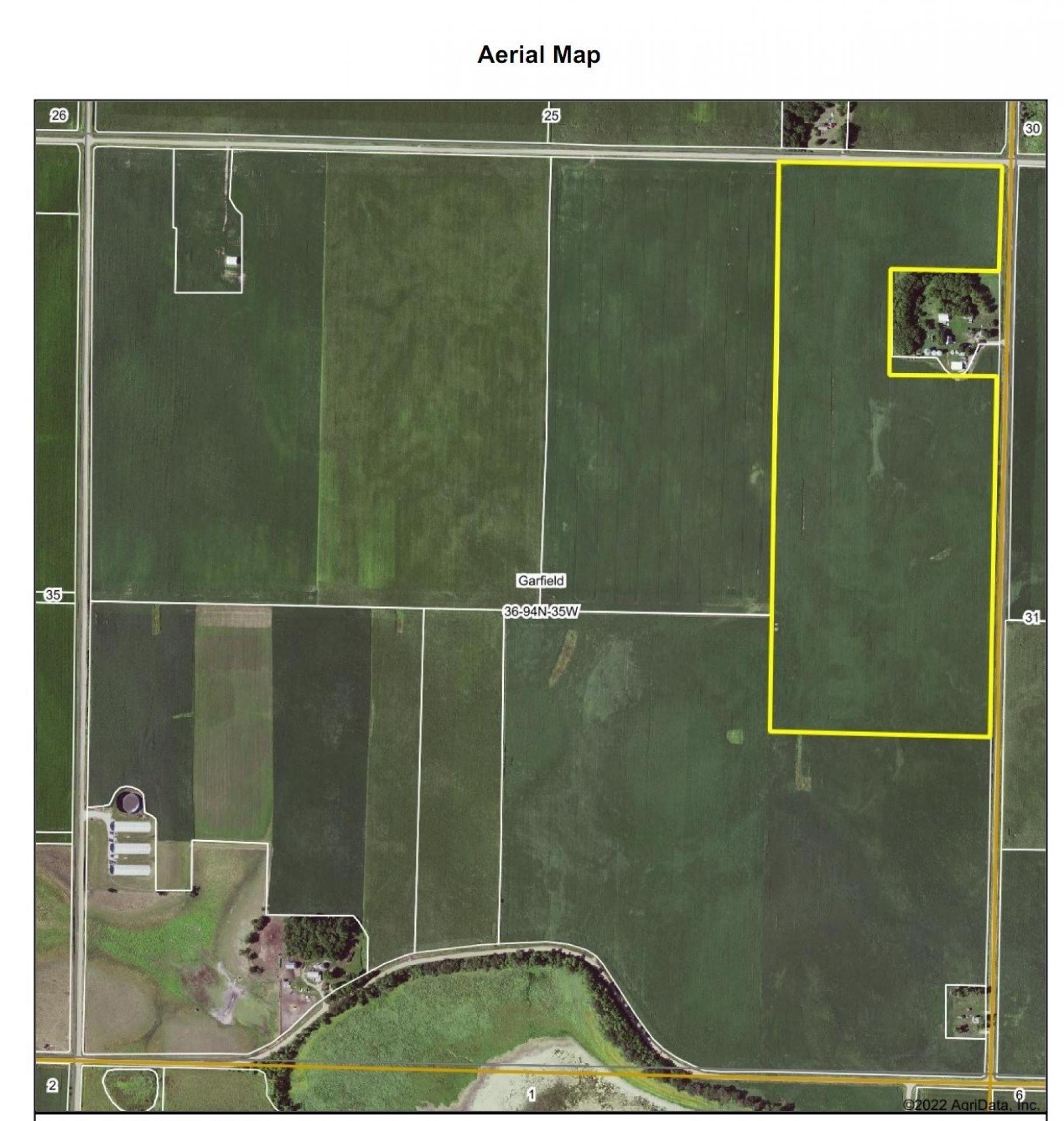91 Acres m/l Clay County Garfield Township Midwest Land Management