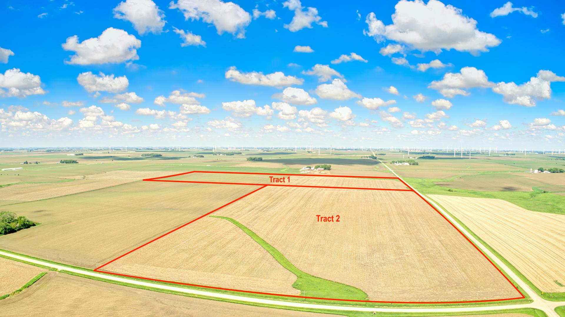 161.68 Surveyed Acres Selling in 2 Tracts O'Brien County Grant