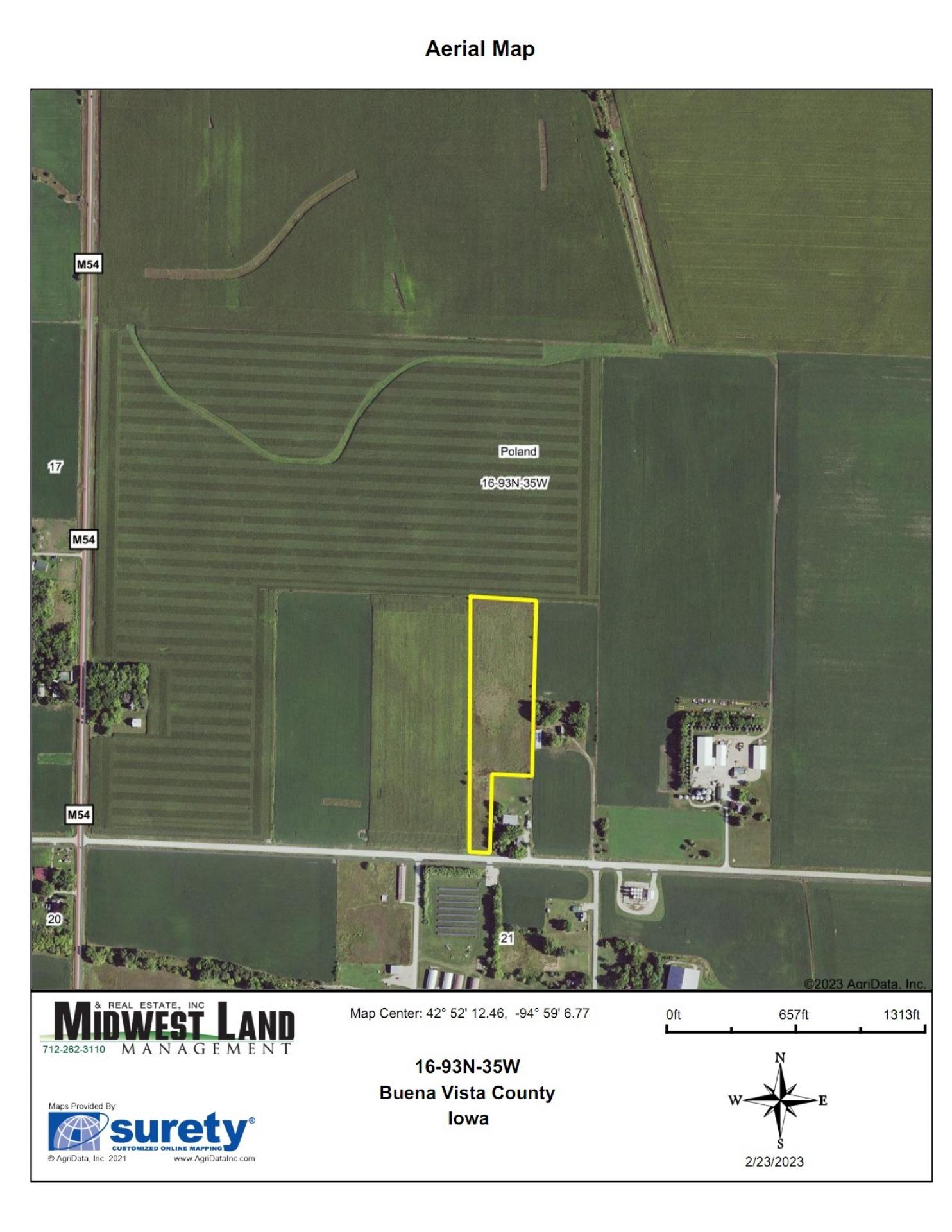 8 Acres m/l Buena Vista County Poland Township Midwest Land