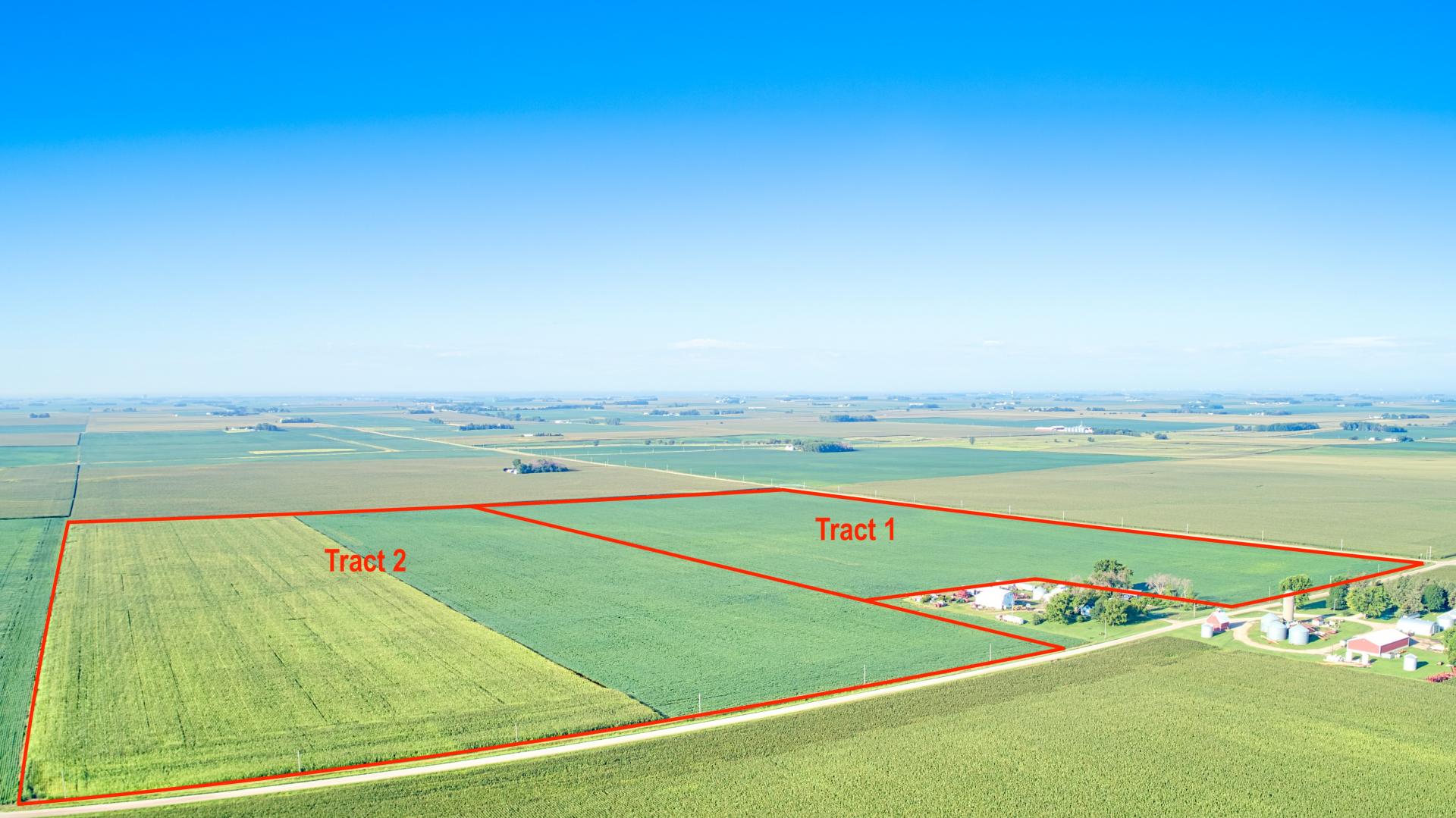 154.2 Acres m/l 2 Tracts Buena Vista County Scott Township Midwest