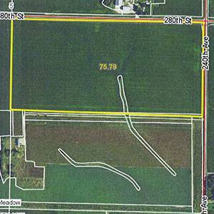 80 ACRES Clay County, Iowa Meadow Township Midwest Land Management