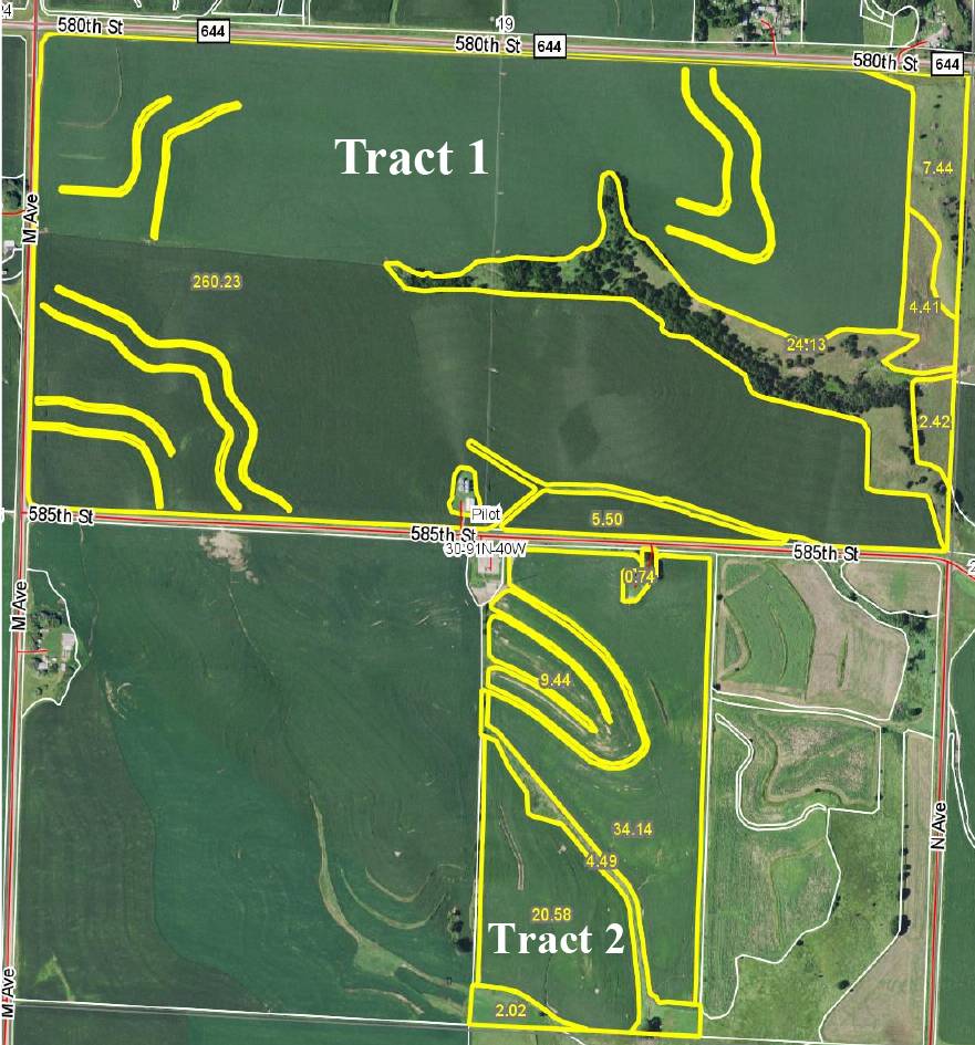 400 Acres Cherokee County, Iowa Pilot Township Midwest Land Management & Real Estate Farm