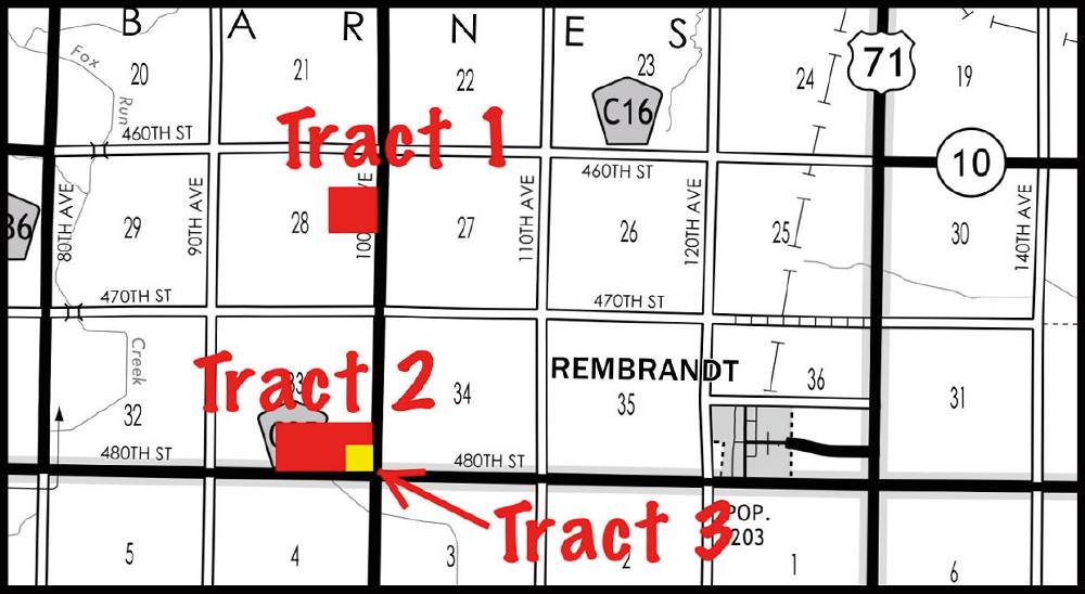 120.5 ACRES 3 Tracts Buena Vista County, Iowa Barnes Township Midwest Land Management