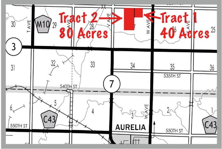 120 ACRES - 2 Tracts-Map-2977