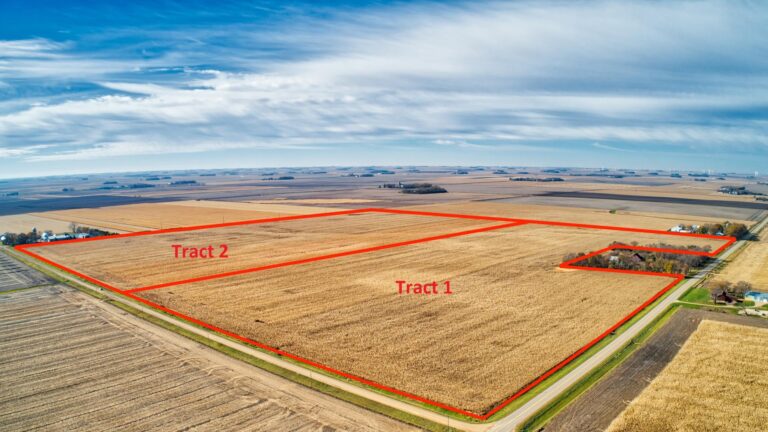 153.22 Surveyed Acres - Selling in 2 Tracts-Tract 1 & 2 Aerial-1541094884
