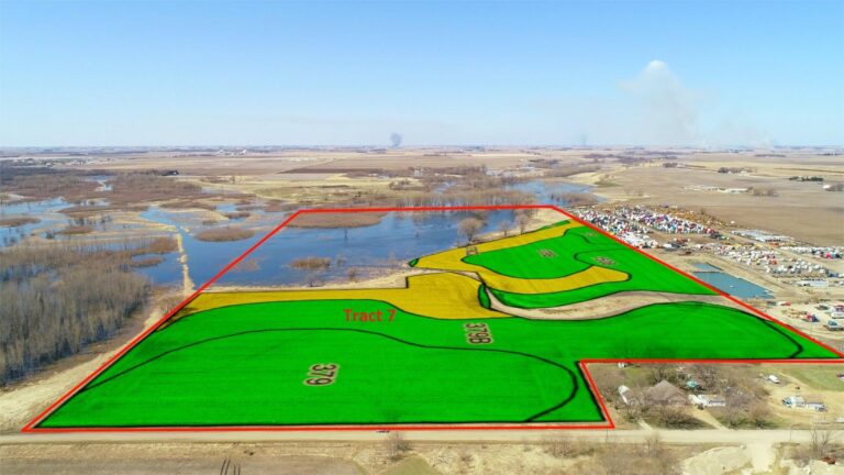 182.1 Surveyed Acres-Tract 7 Aerial View with Soil Map-1526324087