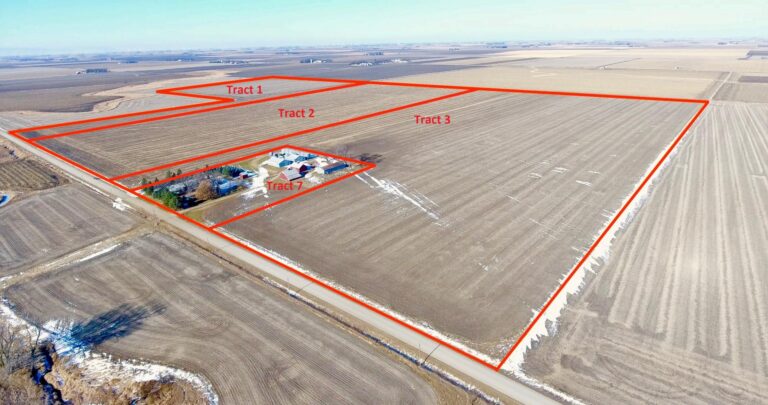 400 Acres - 7 Tracts-Aerial photo of tract 1, 2, 3, and 7-1514996569