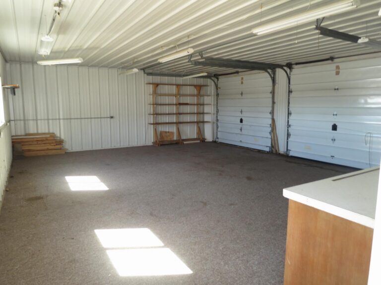 Home and 3 buildings to be moved-Morton Building Interior-1553703954