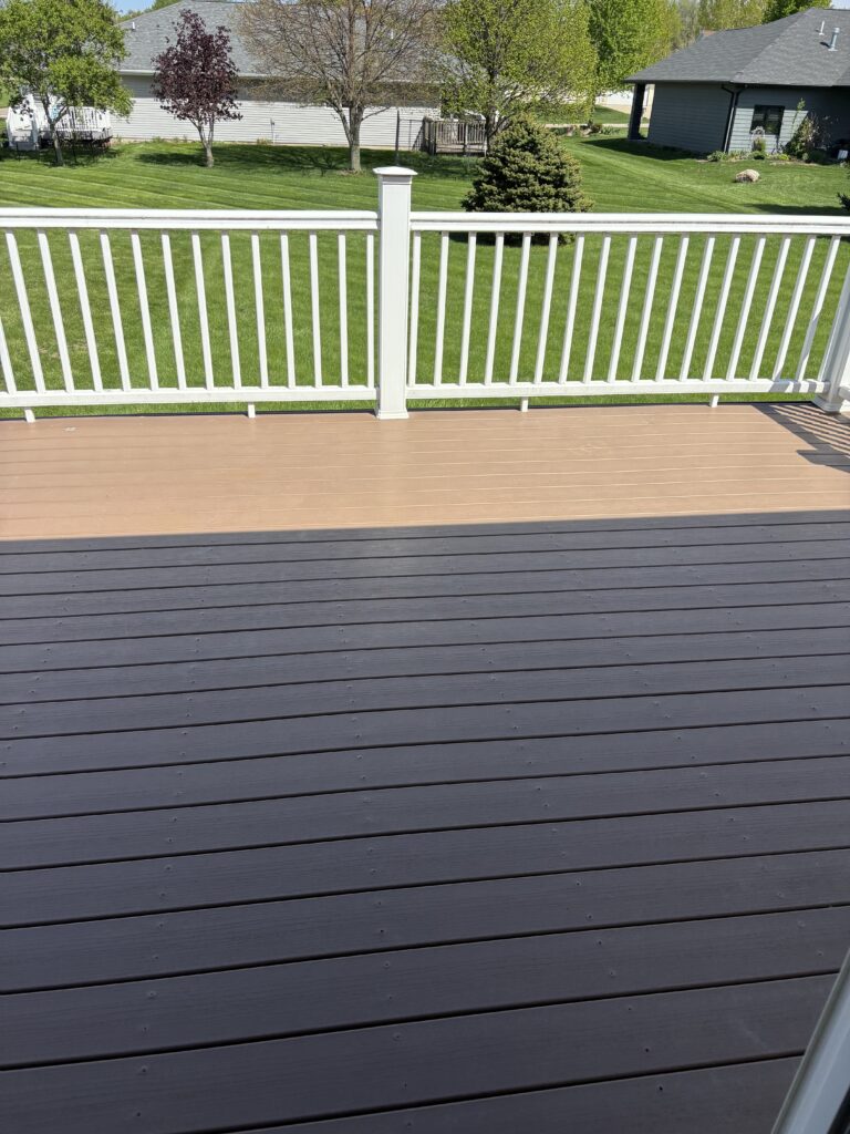 Deck and Back Yard