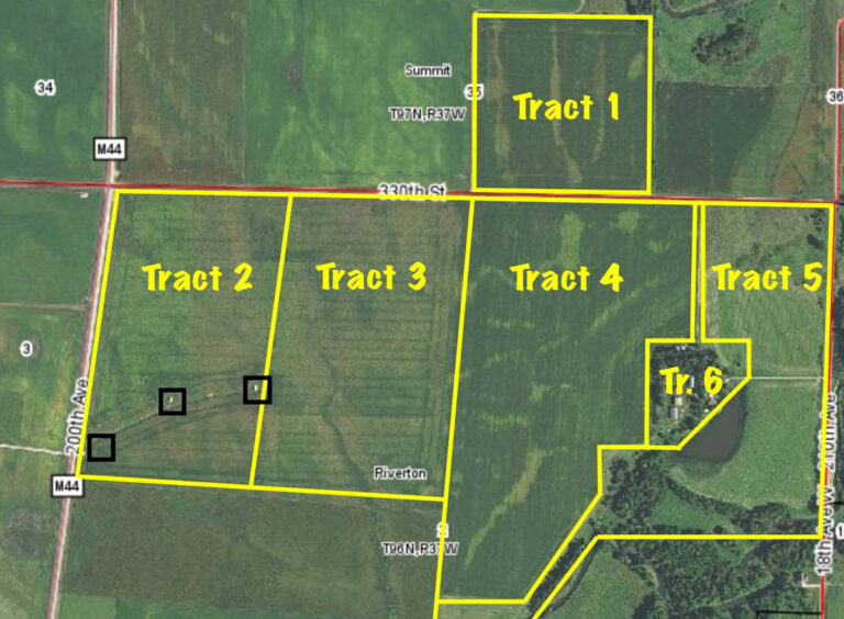 Iowa farmland offered in multiple tracts at public auction